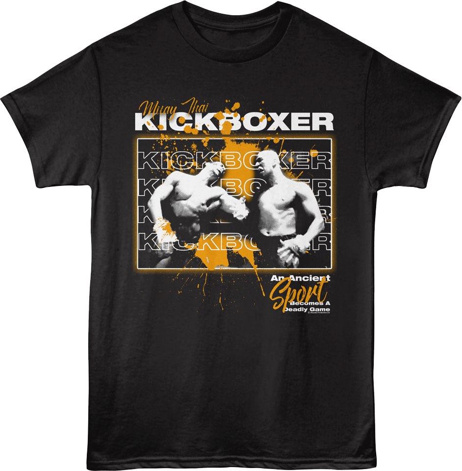 Muay Thai Paint Splatter Kickboxer T-Shirt product image 1