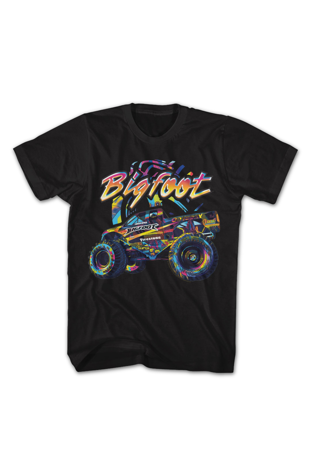 Multicolor Monster Truck Bigfoot T-Shirt product image 2