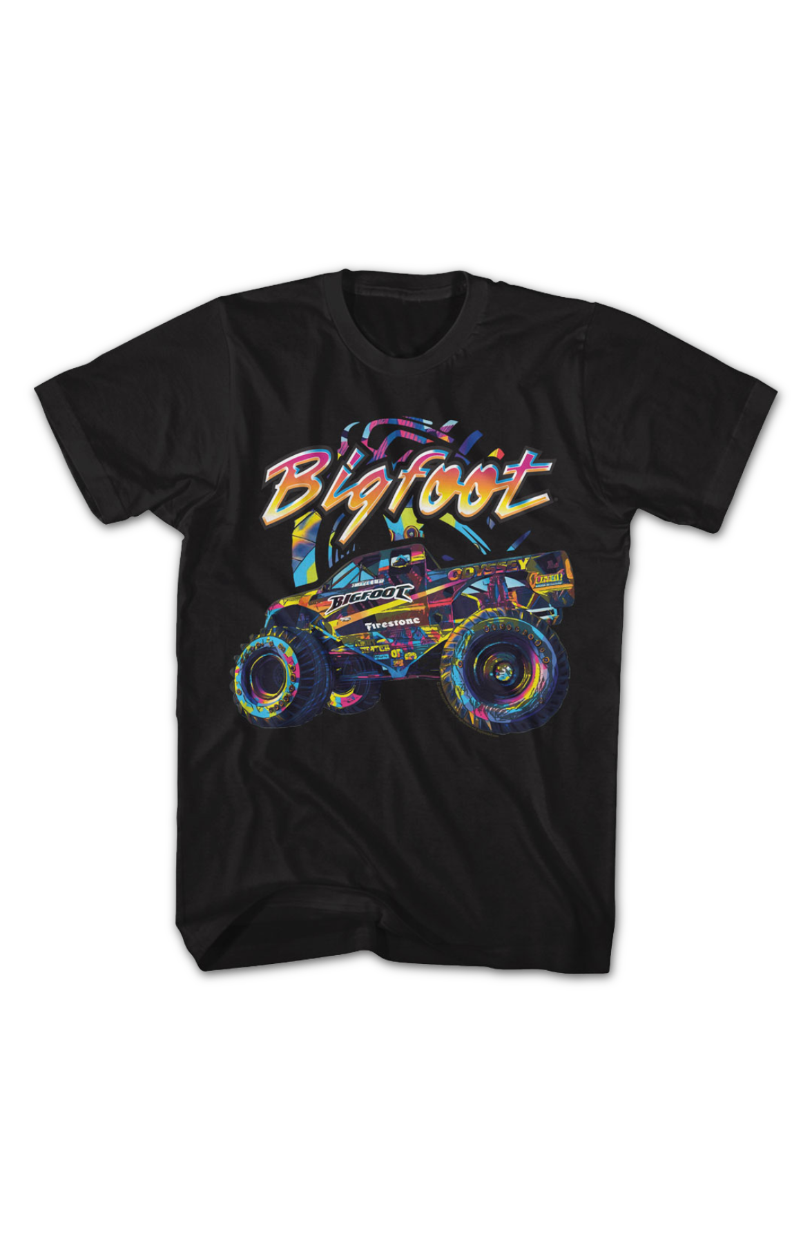 Multicolor Monster Truck Bigfoot T-Shirt product image 2