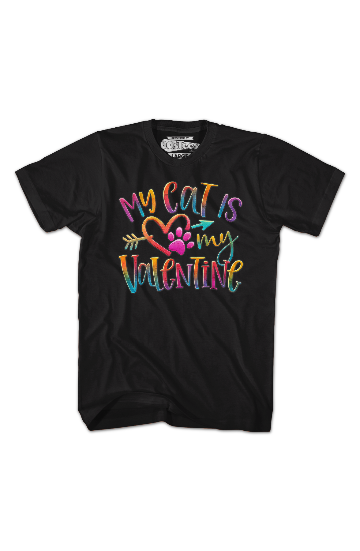 My Cat Is My Valentine T-Shirt product image 2