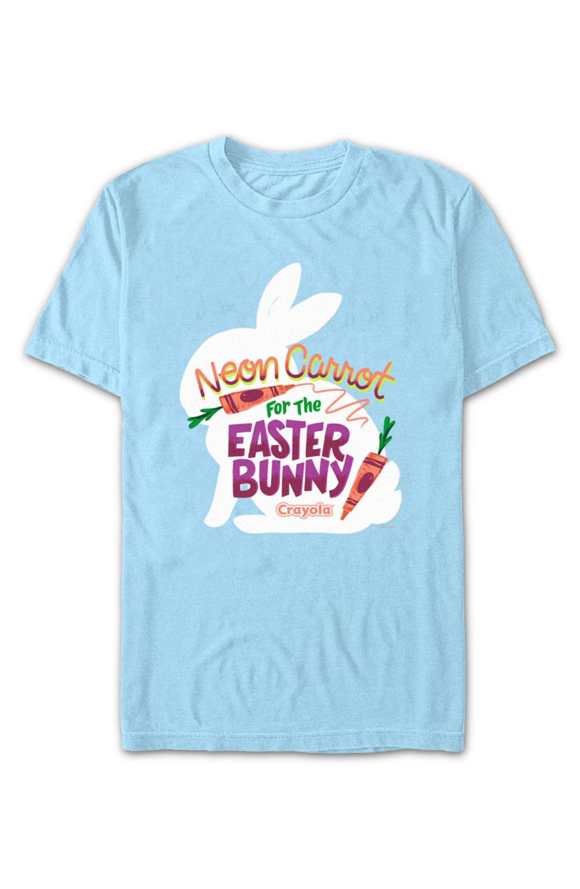 Neon Carrot For The Easter Bunny Crayola T-Shirt product image 2