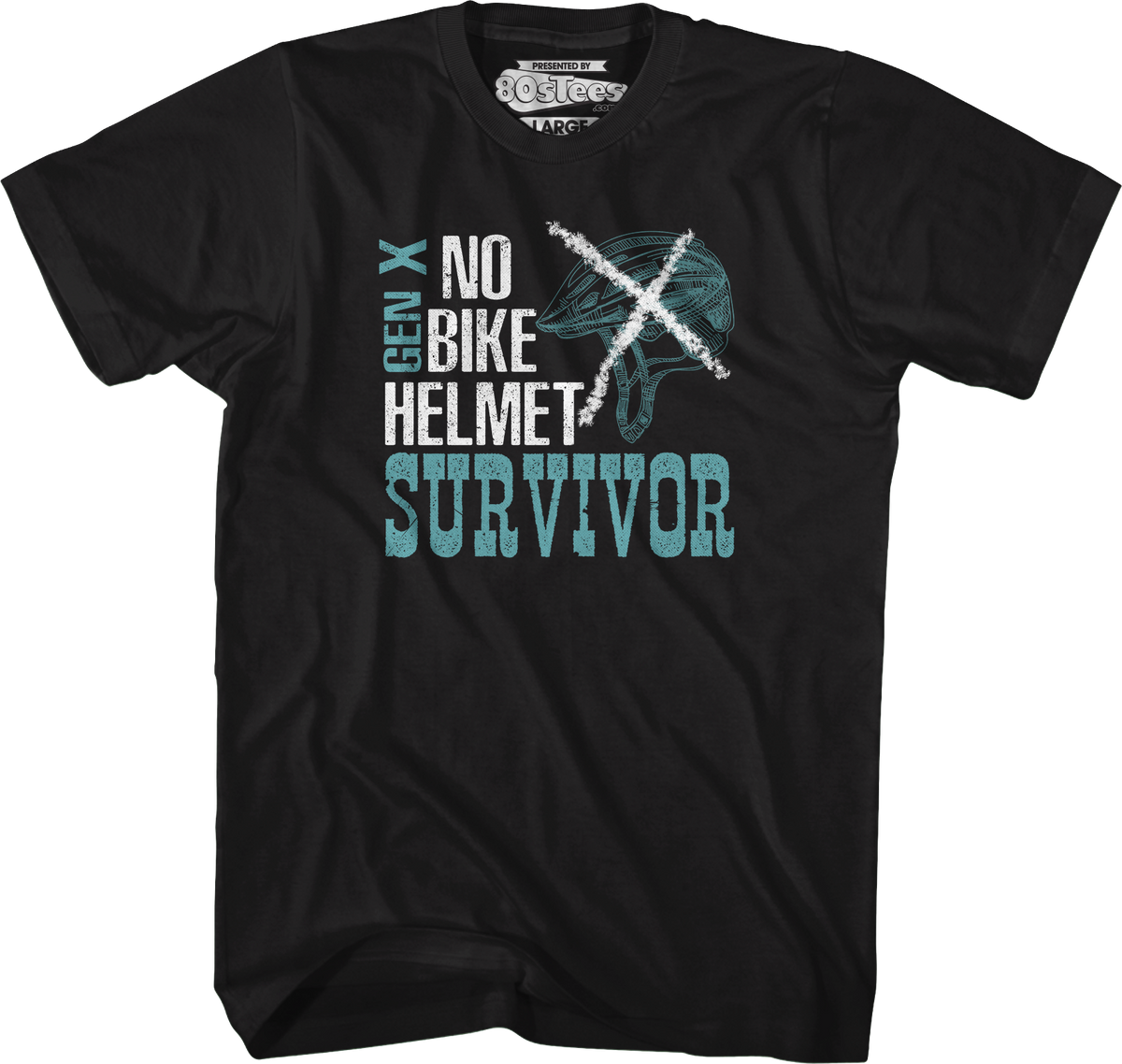 No Bike Helmet Survivor T-Shirt product image 1
