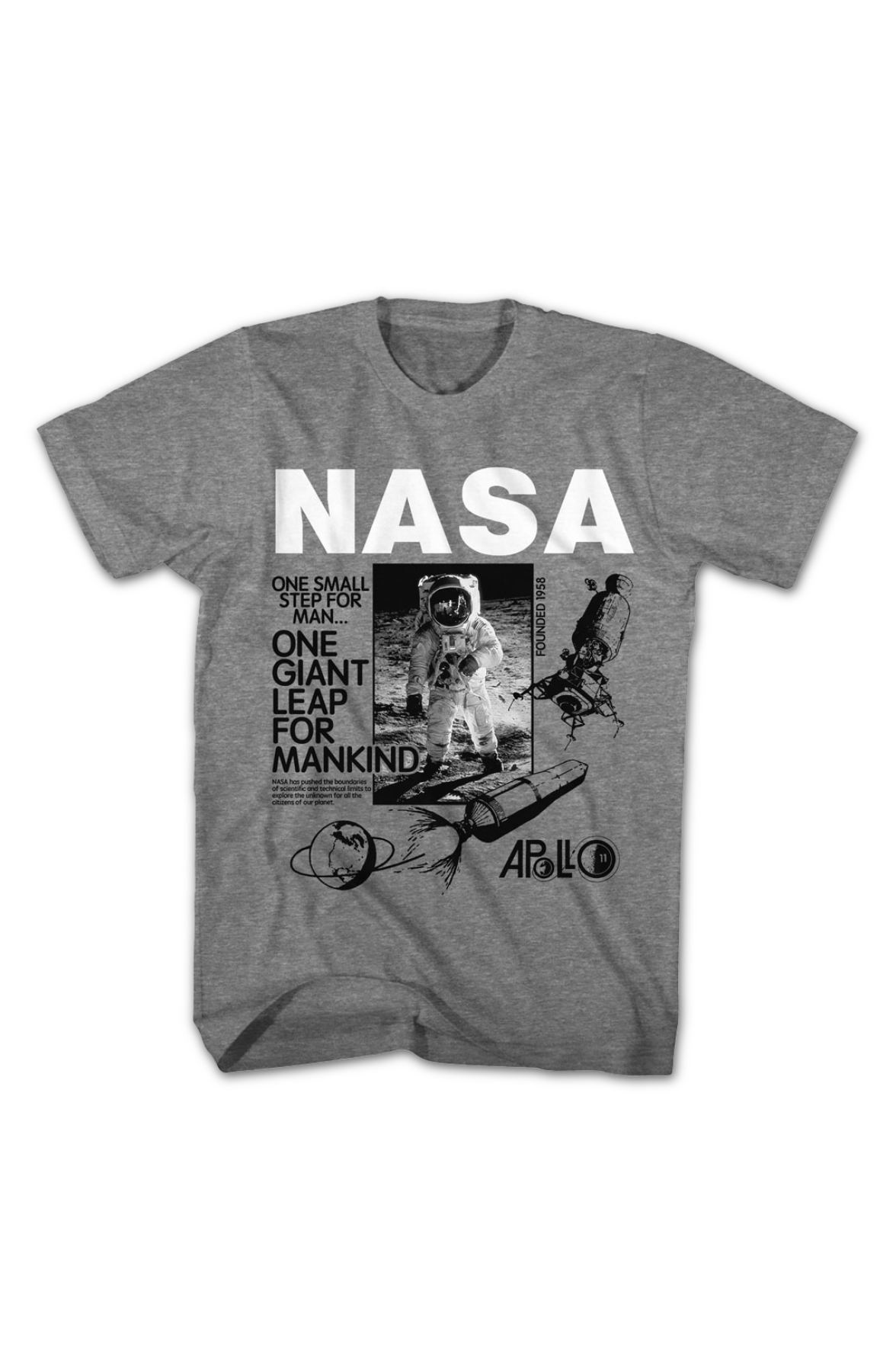 One Giant Leap For Mankind NASA T-Shirt product image 2