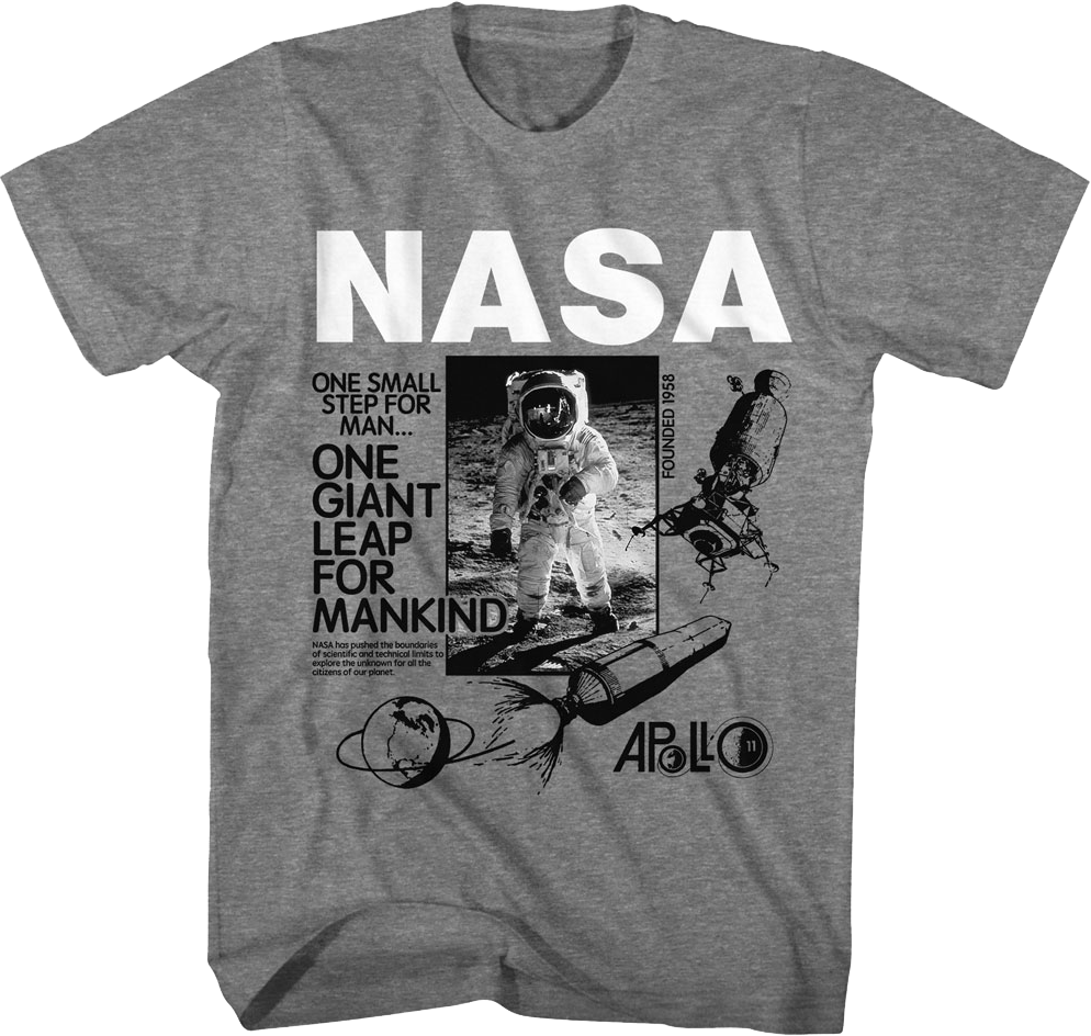 One Giant Leap For Mankind NASA T-Shirt product image 1