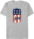 Patriotic Beer Can Miller Lite T-Shirt product image 1