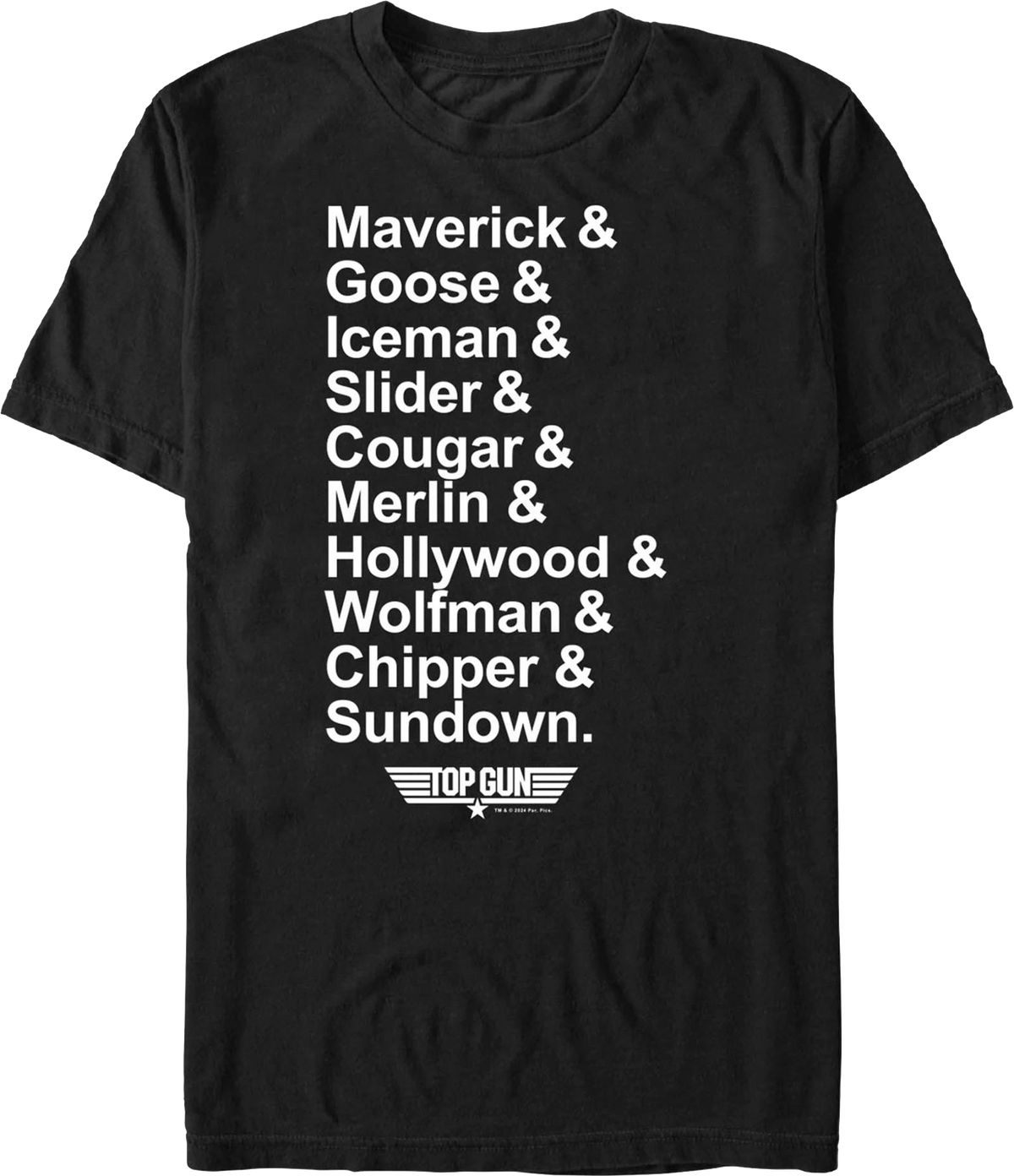 Pilot Names Top Gun T-Shirt product image 1