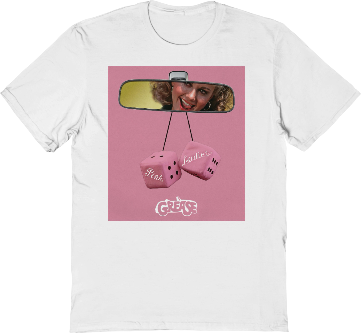 Pink Ladies Mirror Dice Grease T-Shirt product image 1