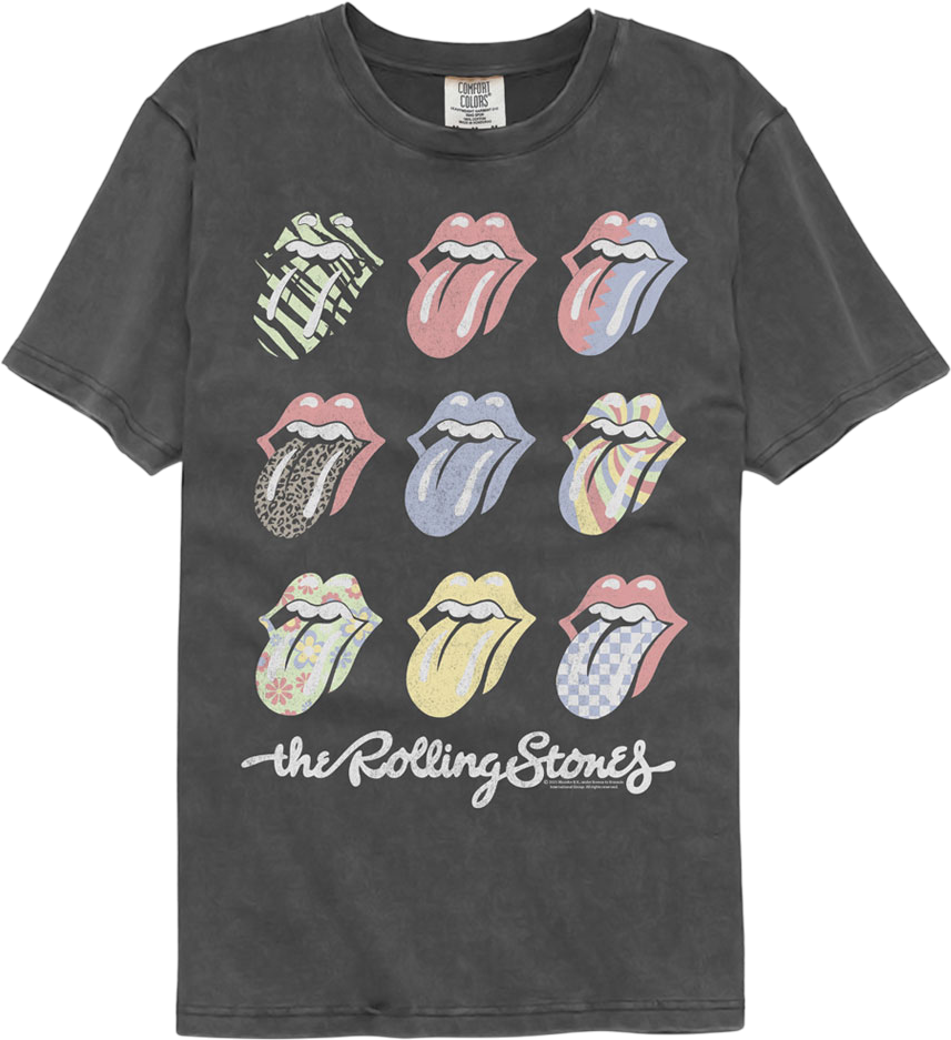 Pop Art Tongues Rolling Stones Comfort Colors Brand T-Shirt product image 1