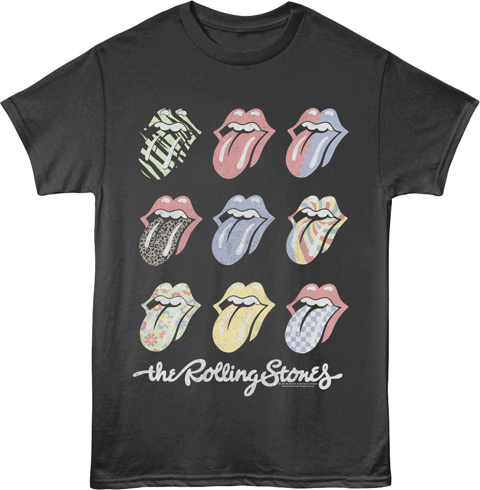 Pop Art Tongues Rolling Stones T-Shirt product image 1