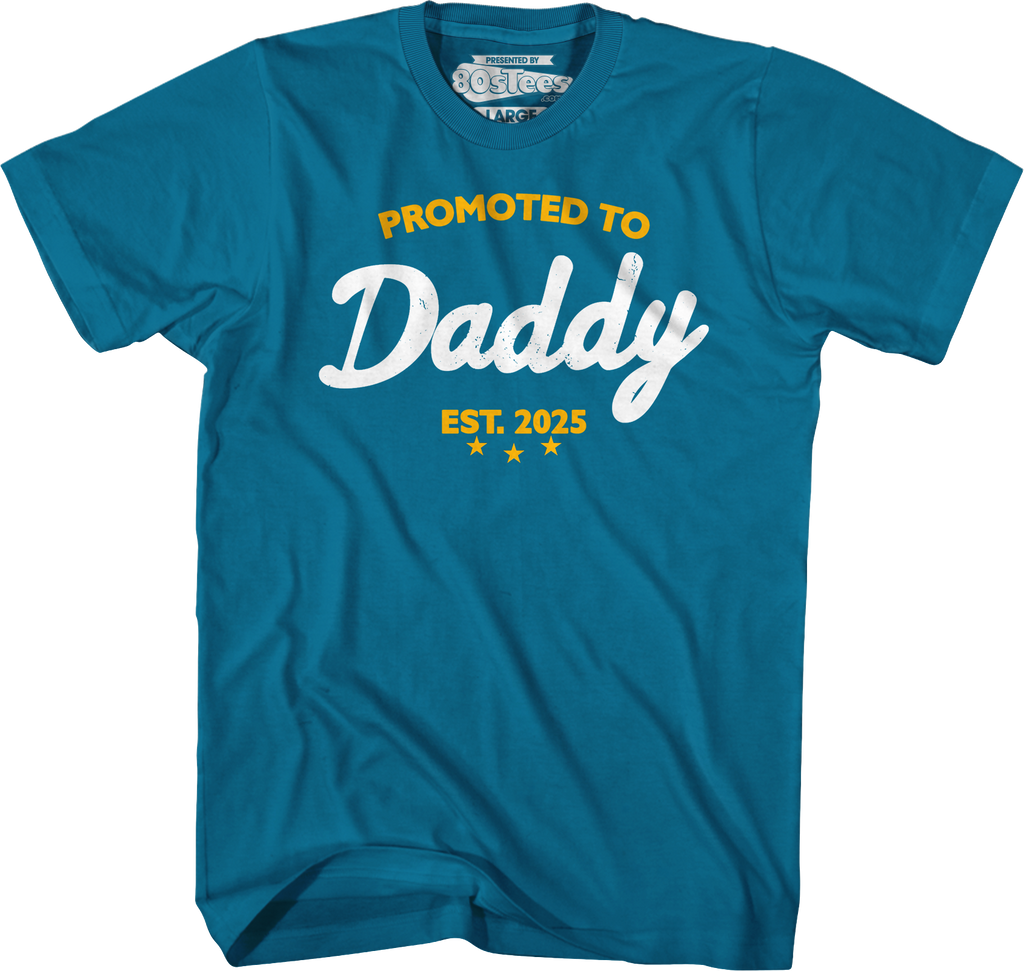 Promoted To Daddy 2025 T-Shirt product image 6