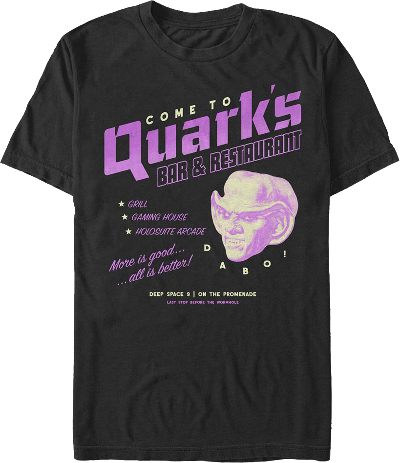 Quark's Bar & Restaurant Star Trek: Deep Space Nine T-Shirt product image 1