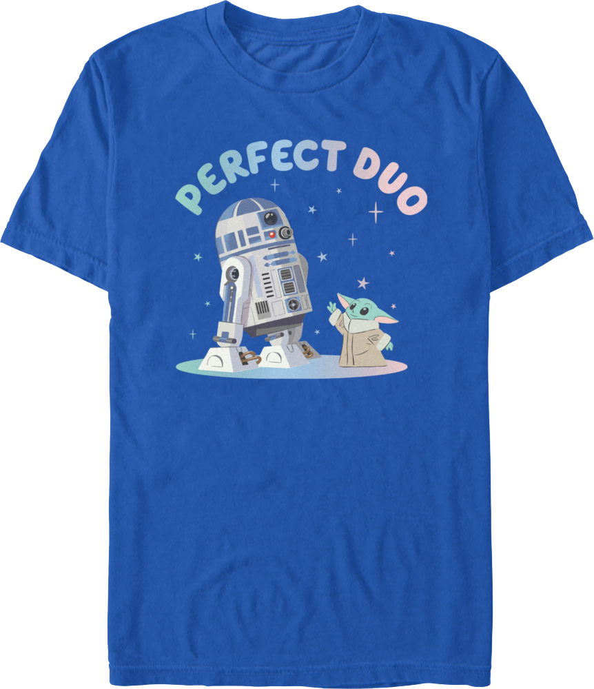 R2-D2 & Grogu Perfect Duo The Mandalorian Star Wars T-Shirt product image 1