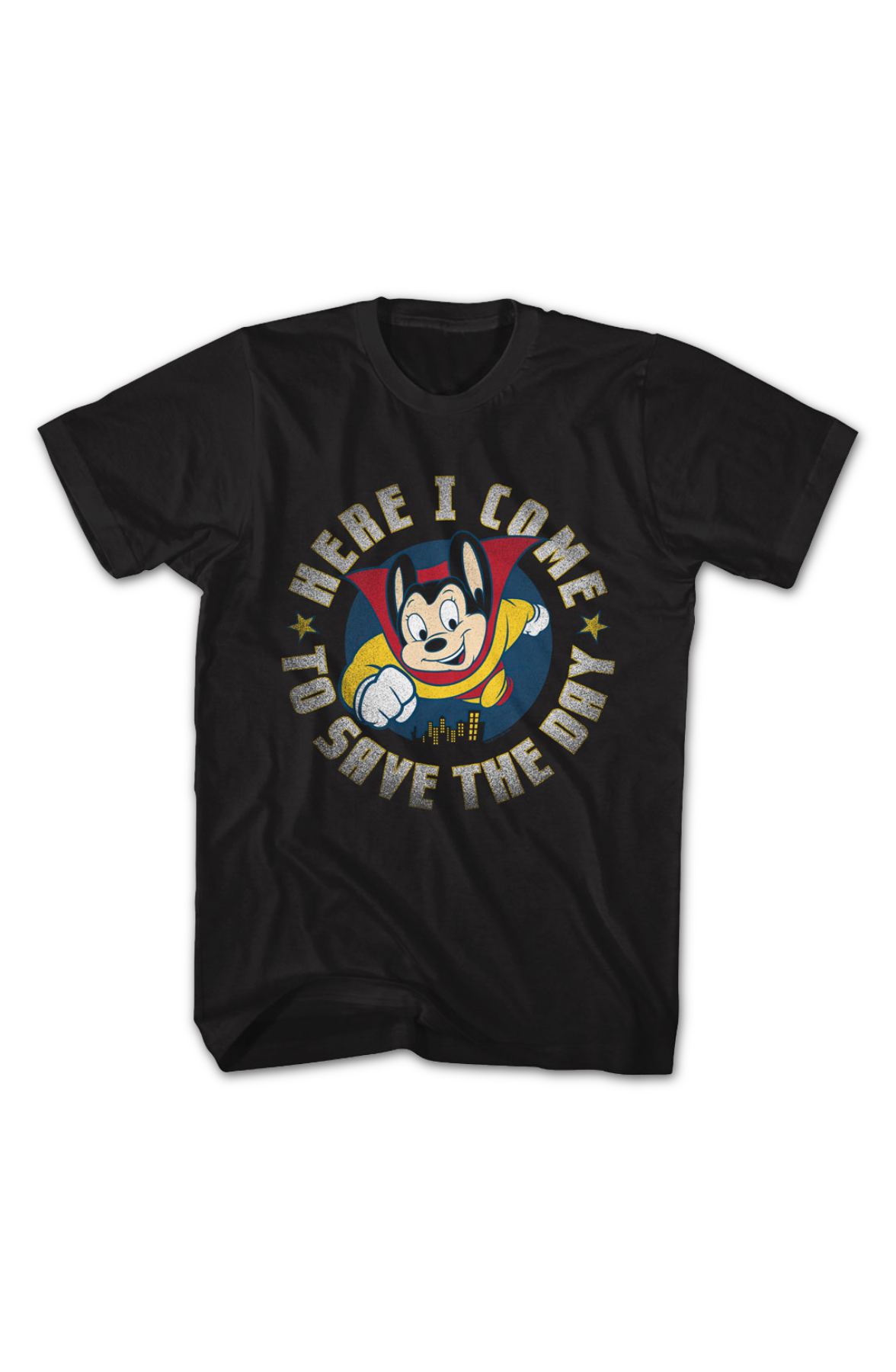 Retro Here I Come To Save The Day Mighty Mouse T-Shirt product image 2
