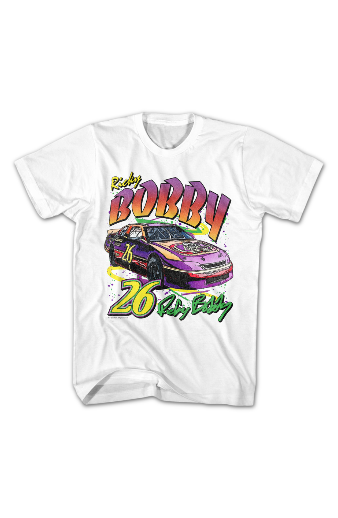 Retro Ricky Bobby Autograph Talladega Nights T-Shirt product image 2