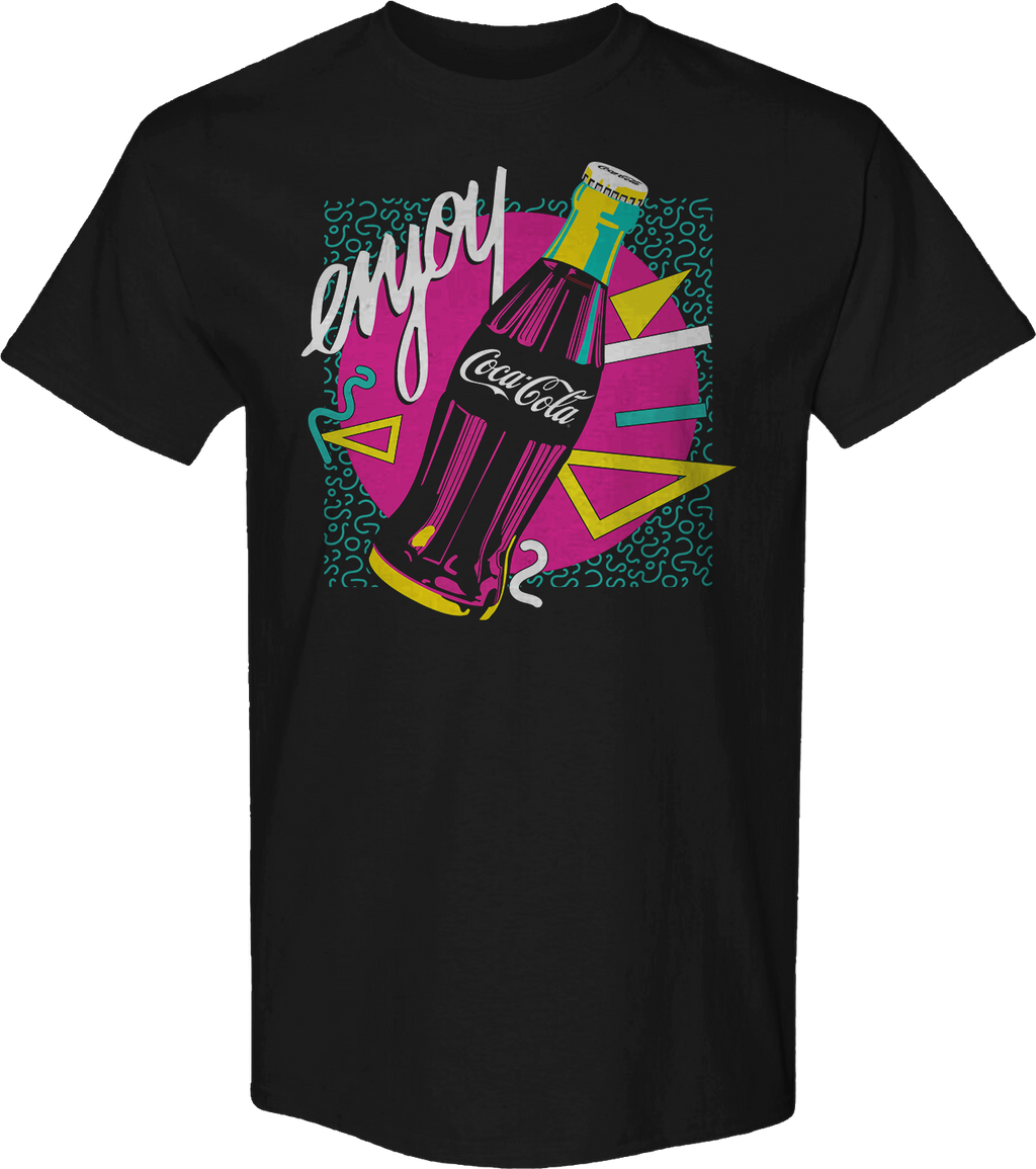Retro Shapes Enjoy Coca-Cola T-Shirt product image 1