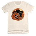 Retro Halloween Cat & Pumpkin product image 1