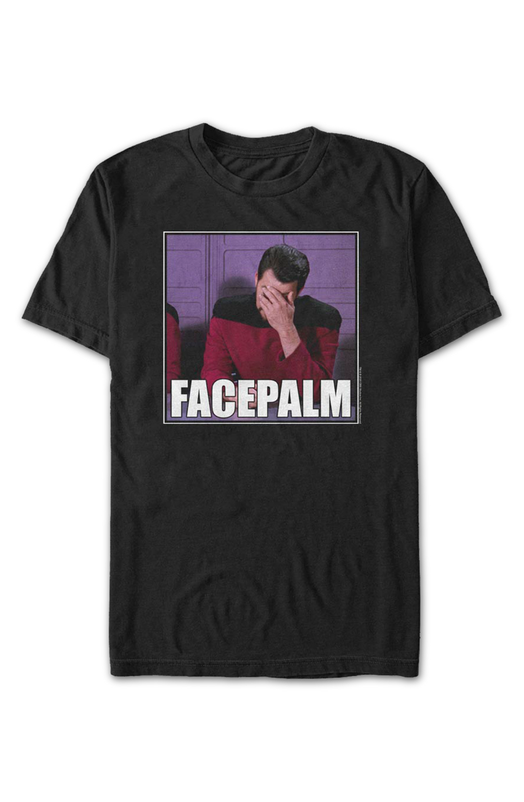 Riker Facepalm Star Trek The Next Generation T-Shirt product image 2