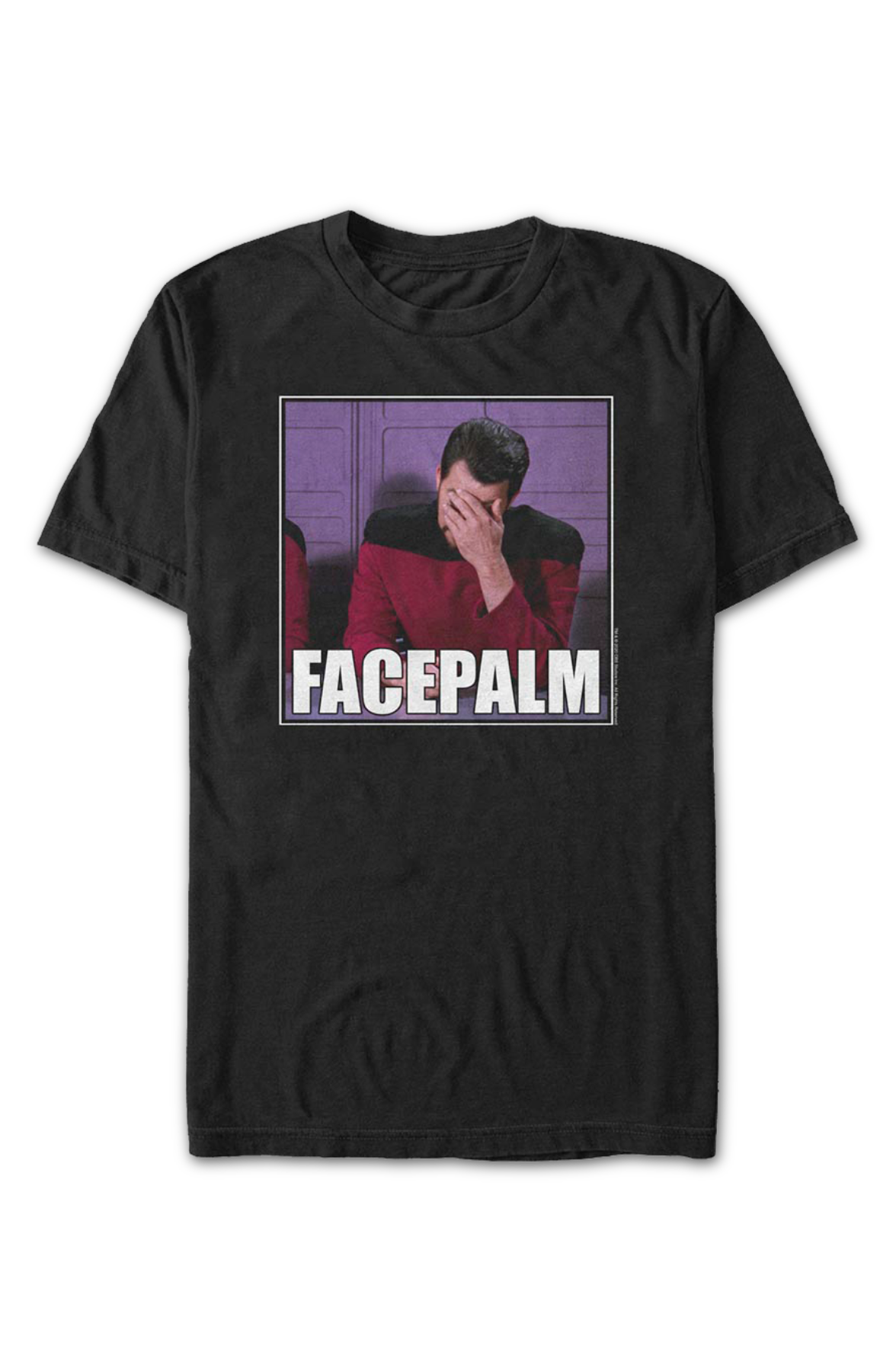 Riker Facepalm Star Trek The Next Generation T-Shirt product image 2