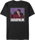 Riker Facepalm Star Trek The Next Generation T-Shirt product image 1