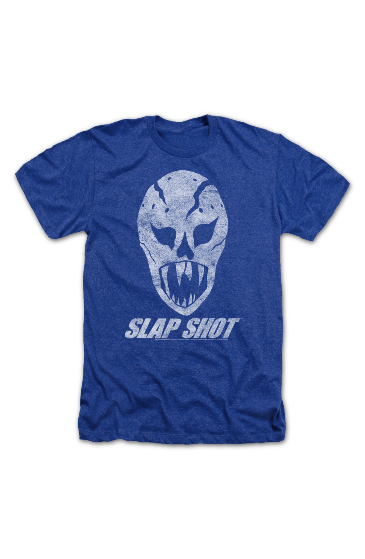 Royal Heather Goalie Mask Slap Shot T-Shirt product image 2