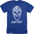 Royal Heather Goalie Mask Slap Shot T-Shirt product image 1