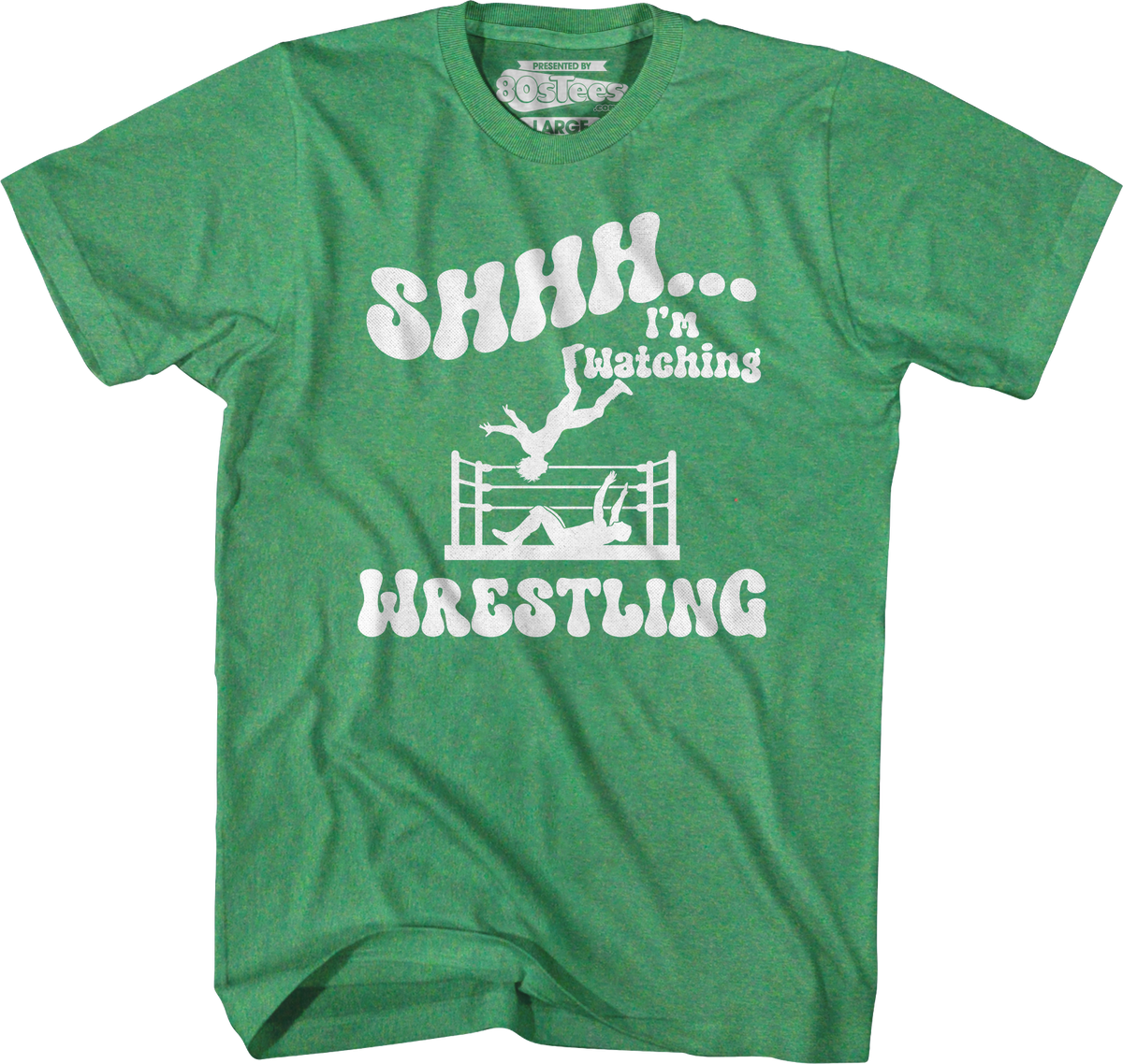 Shhh...I'm Watching Wrestling T-Shirt product image 3