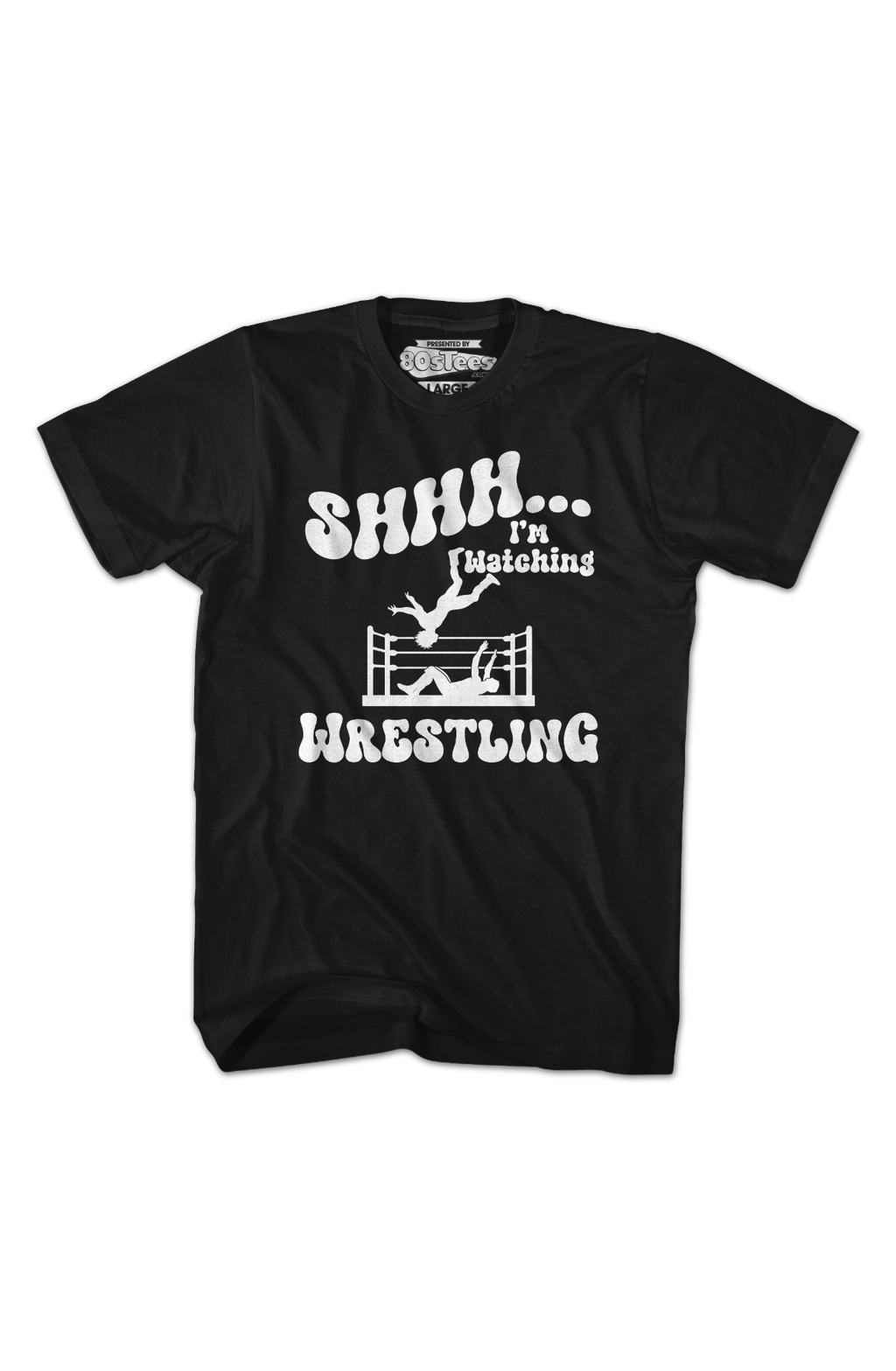Shhh...I'm Watching Wrestling T-Shirt product image 2
