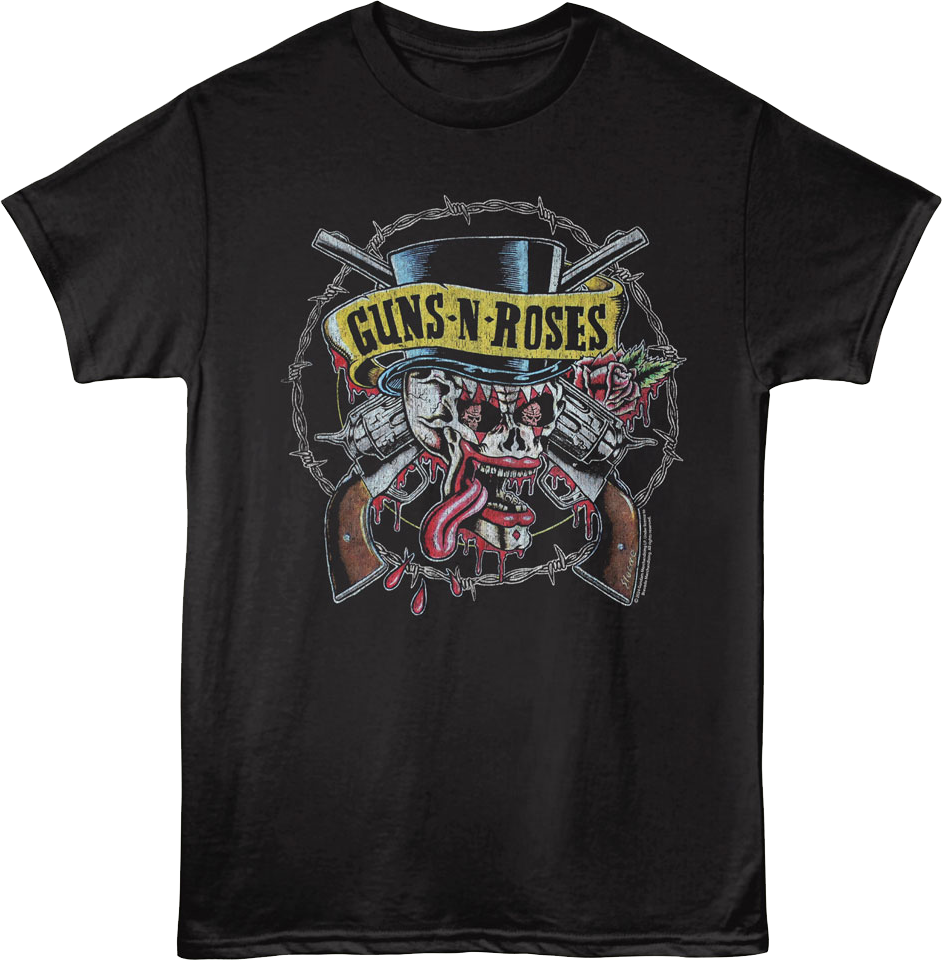 Skull And Pistols Guns N' Roses T-Shirt product image 1