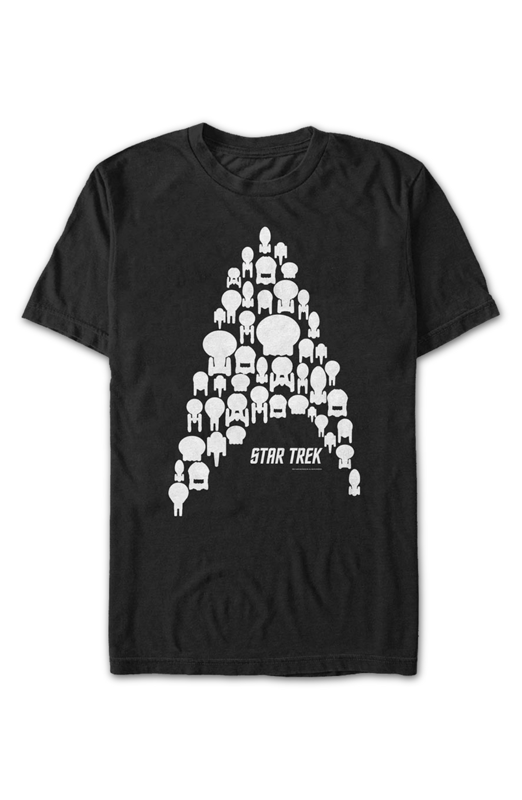 Starships Creating Starfleet Logo Star Trek T-Shirt product image 2