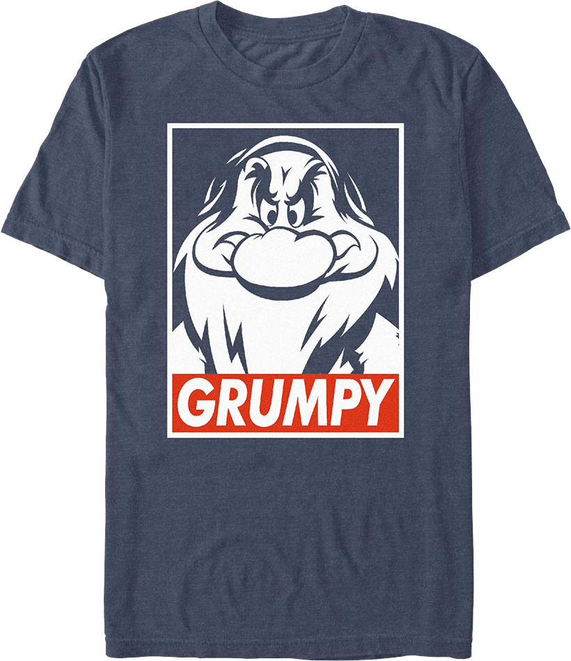 Street Art Grumpy Snow White And The Seven Dwarfs T-Shirt product image 1