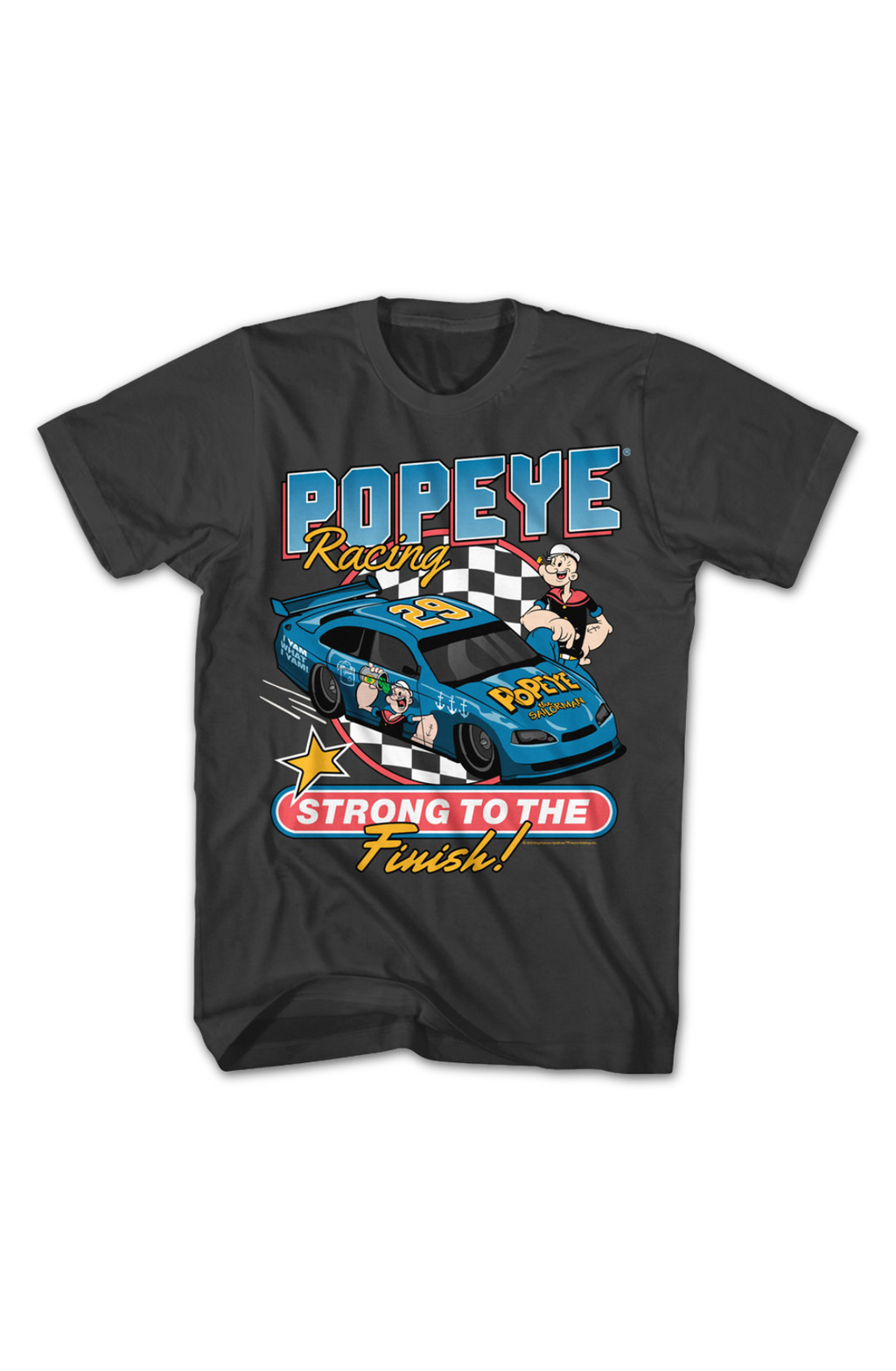 Strong To The Finish Racing Popeye T-Shirt product image 2