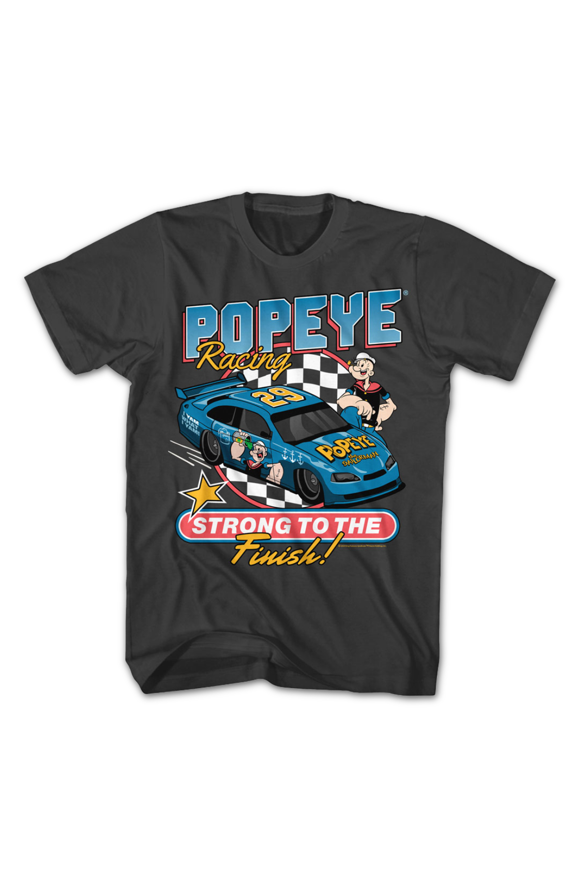Strong To The Finish Racing Popeye T-Shirt product image 2