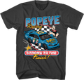 Strong To The Finish Racing Popeye T-Shirt product image 1