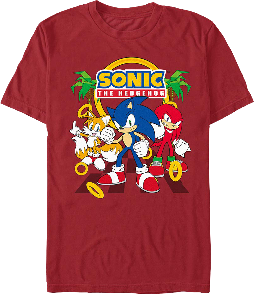 Tails, Knuckles & Sonic The Hedgehog T-Shirt product image 1