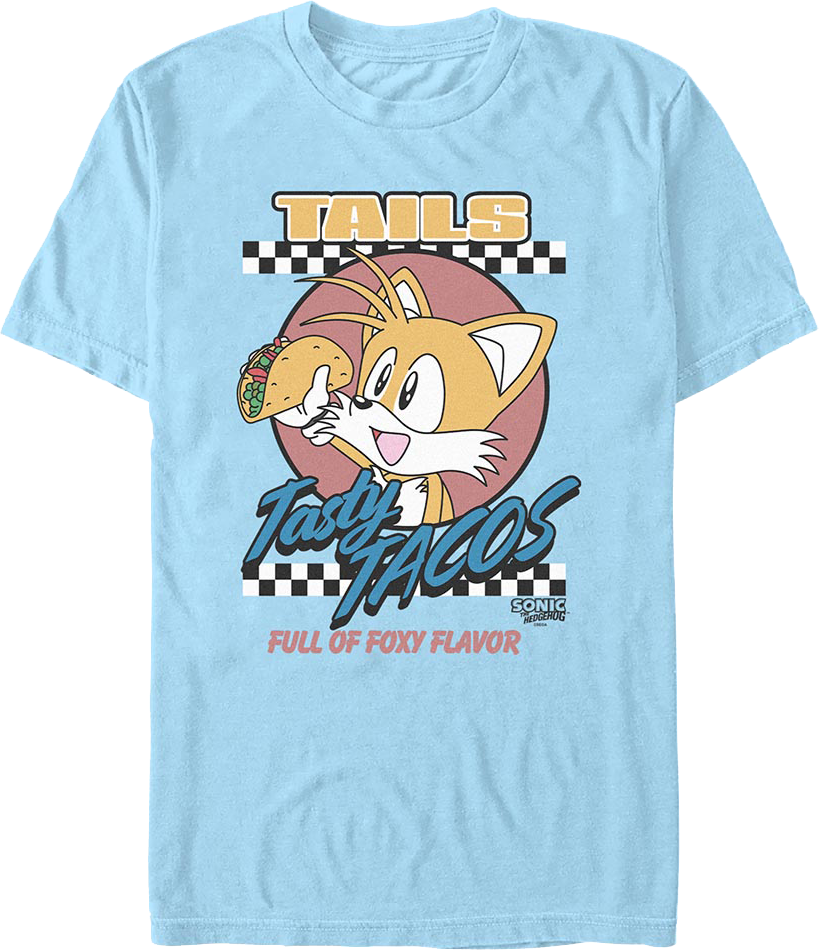 Tails Tasty Tacos Sonic The Hedgehog T-Shirt product image 1