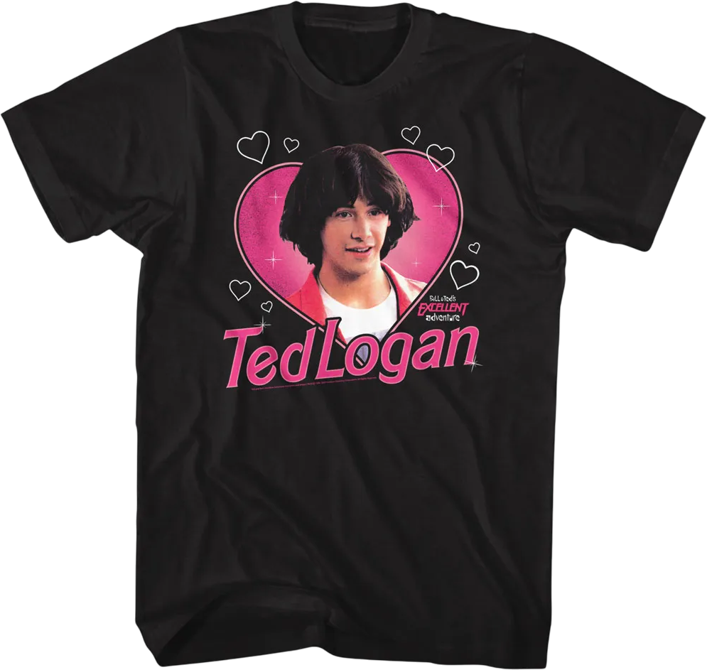 Ted Logan Hearts Bill & Ted's Excellent Adventure T-Shirt product image 1
