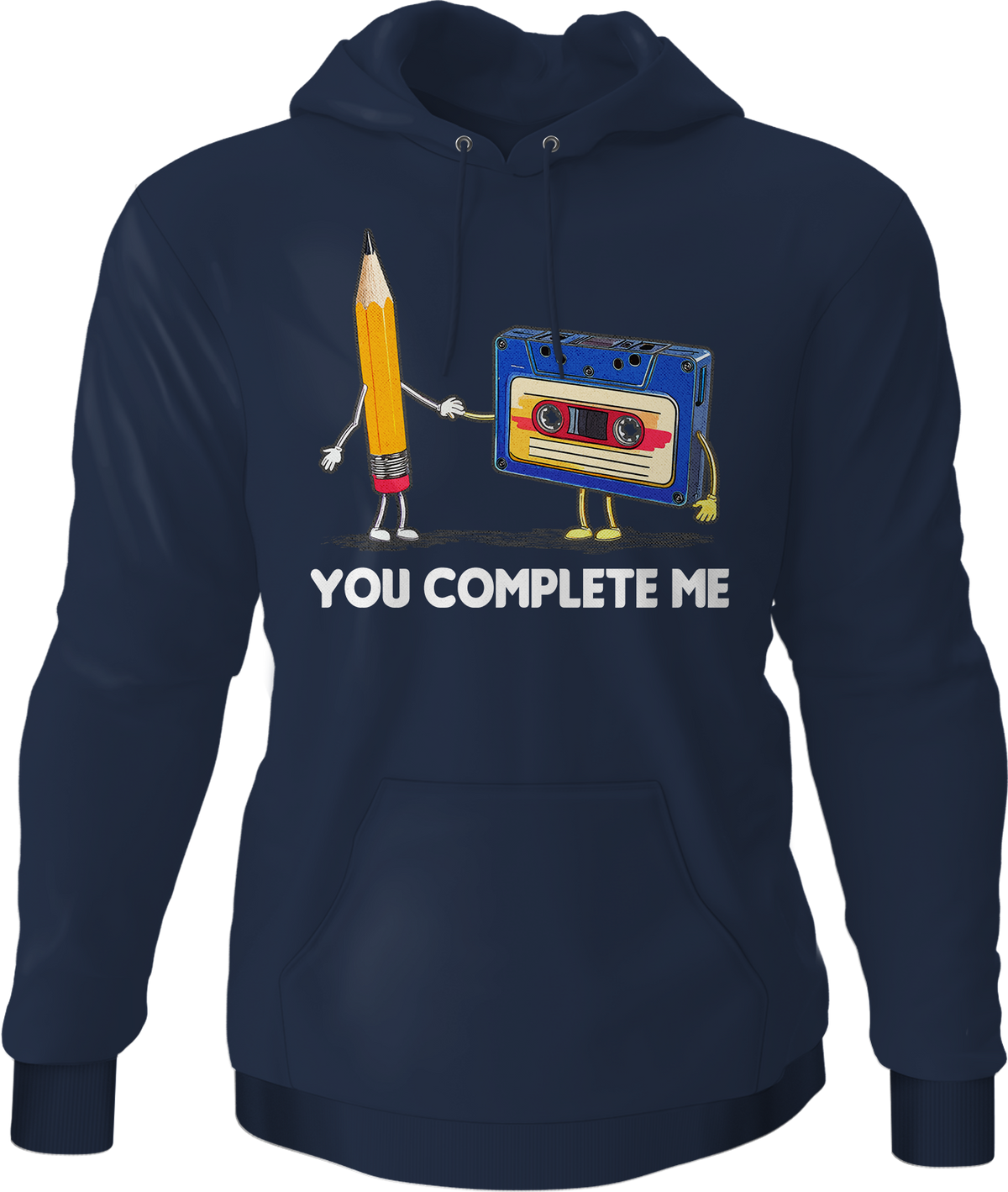 You Complete Me Pencil & Cassette Hoodie product image 4