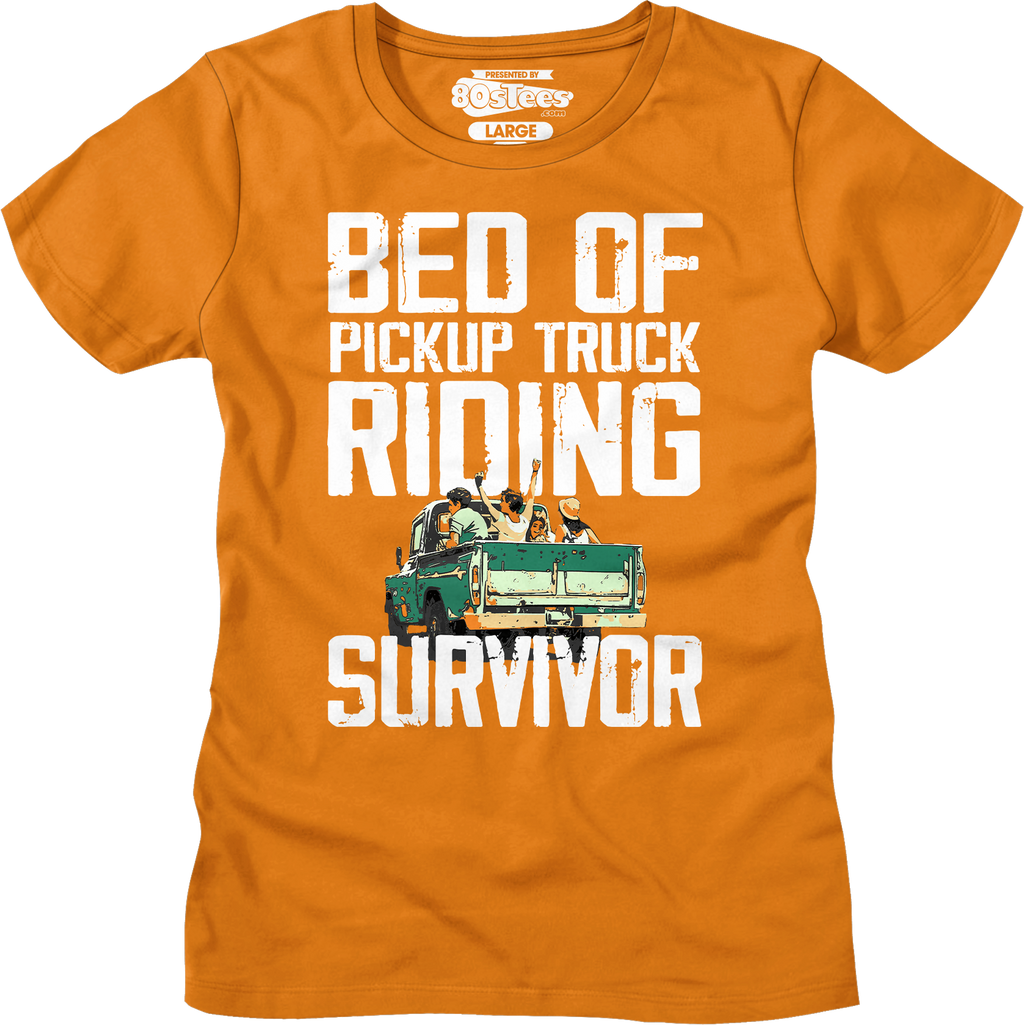 Womens Bed Of Pickup Truck Riding Survivor Shirt product image 5