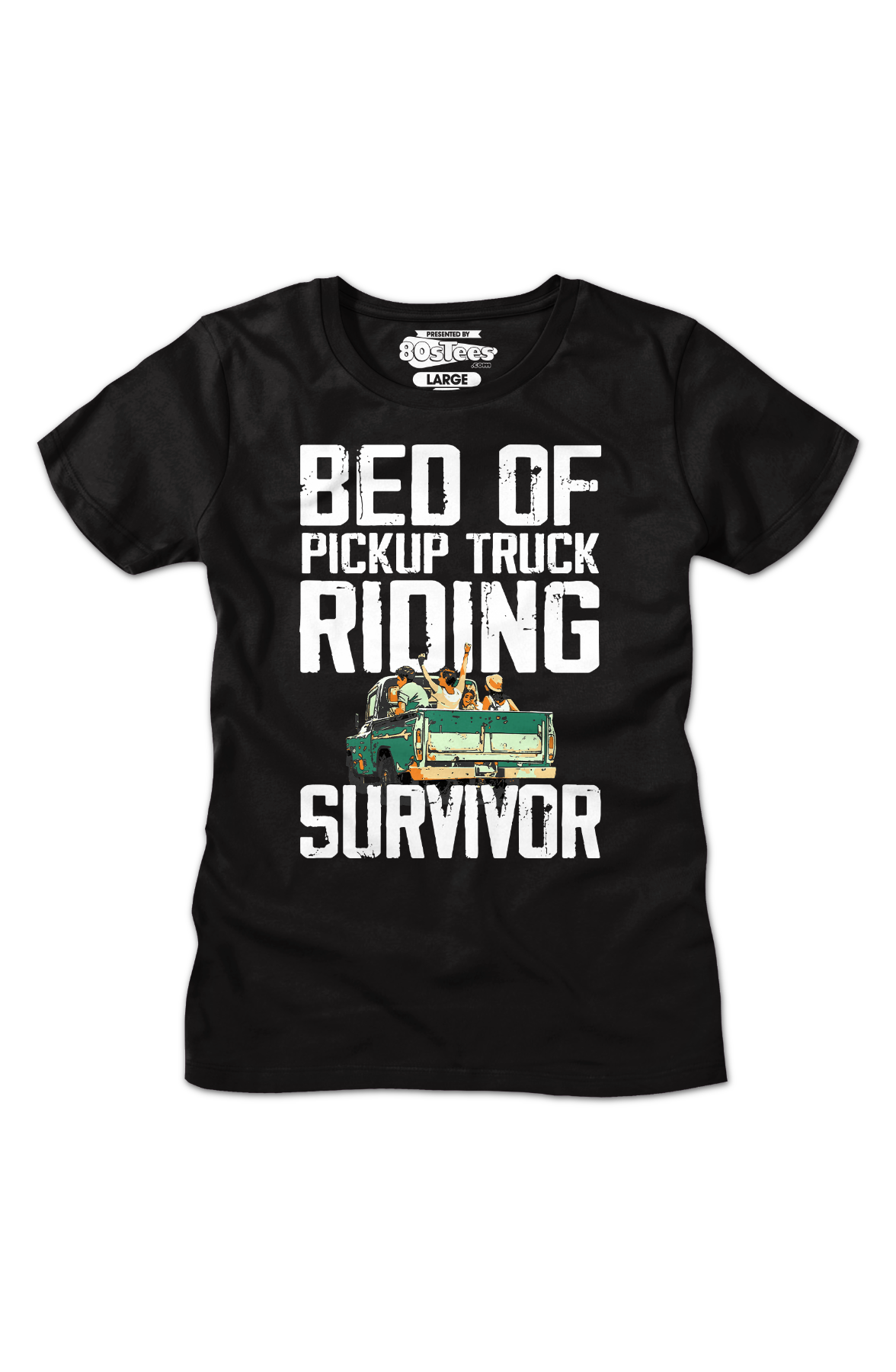 Womens Bed Of Pickup Truck Riding Survivor Shirt product image 2