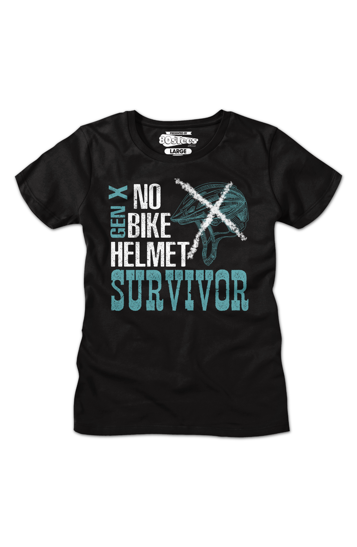 Womens No Bike Helmet Survivor Shirt product image 2