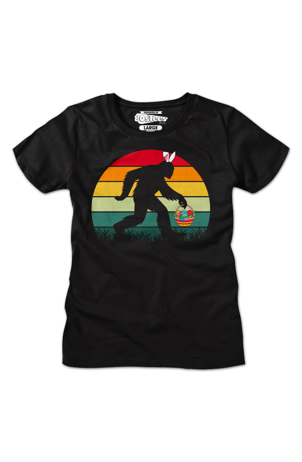 Womens Retro Easter Bigfoot Shirt product image 2