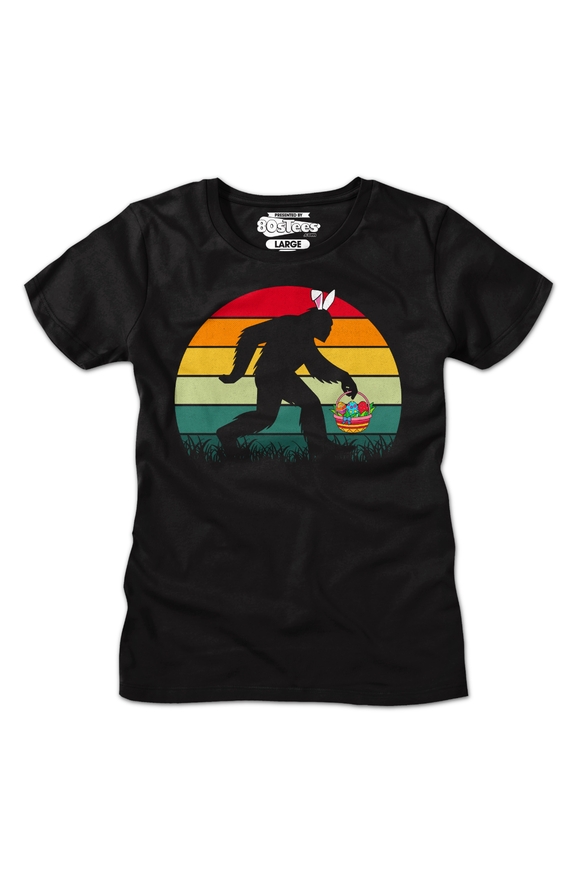 Womens Retro Easter Bigfoot Shirt product image 2