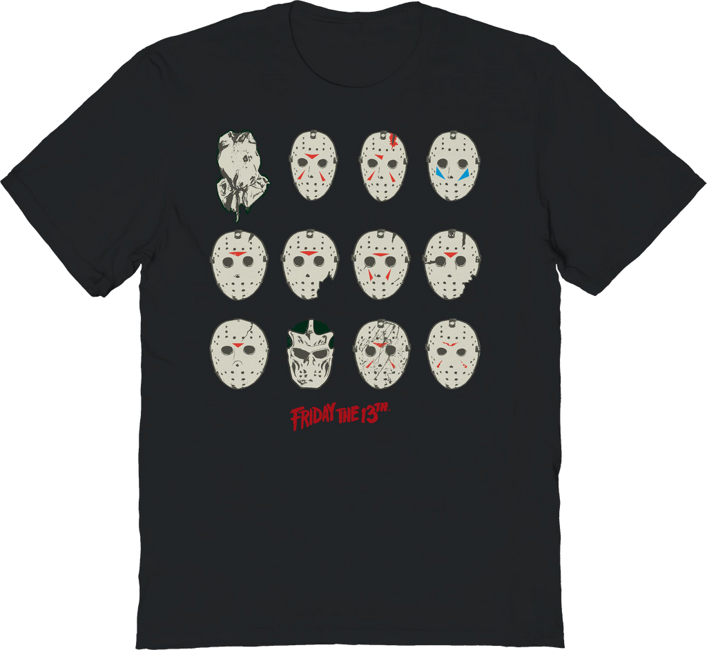 The Masks Of Jason Voorhees Friday 13th T-Shirt product image 1