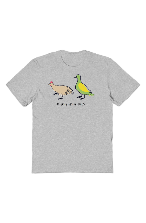 A Chicken And A Duck Friends T-Shirt product image 2