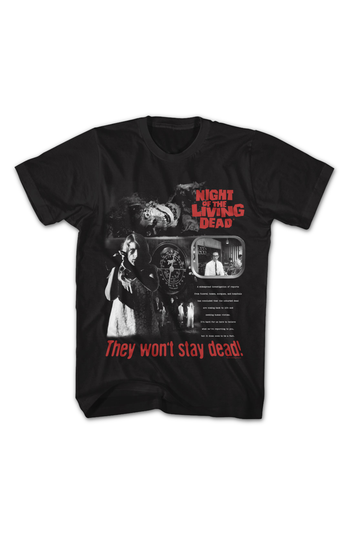 They Won't Stay Dead Collage Night Of The Living T-Shirt product image 2