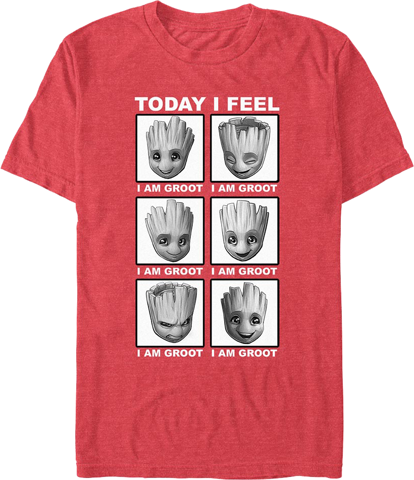 Today I Feel Groot Guardians Of The Galaxy T-Shirt product image 1