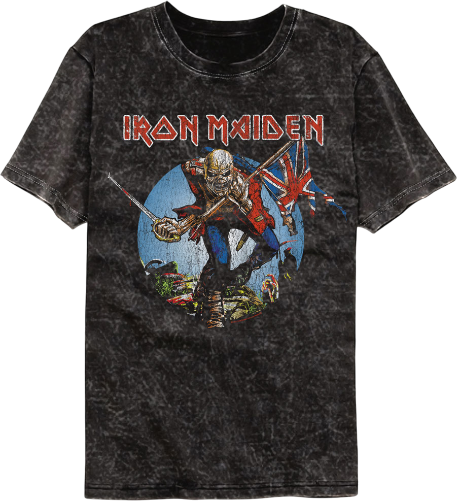 Trooper Iron Maiden Mineral Wash T-Shirt product image 1
