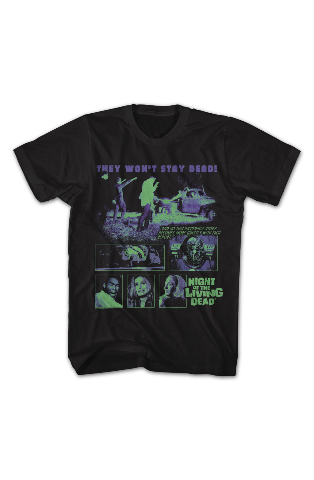 Two Tone Collage Night Of The Living Dead T-Shirt product image 2