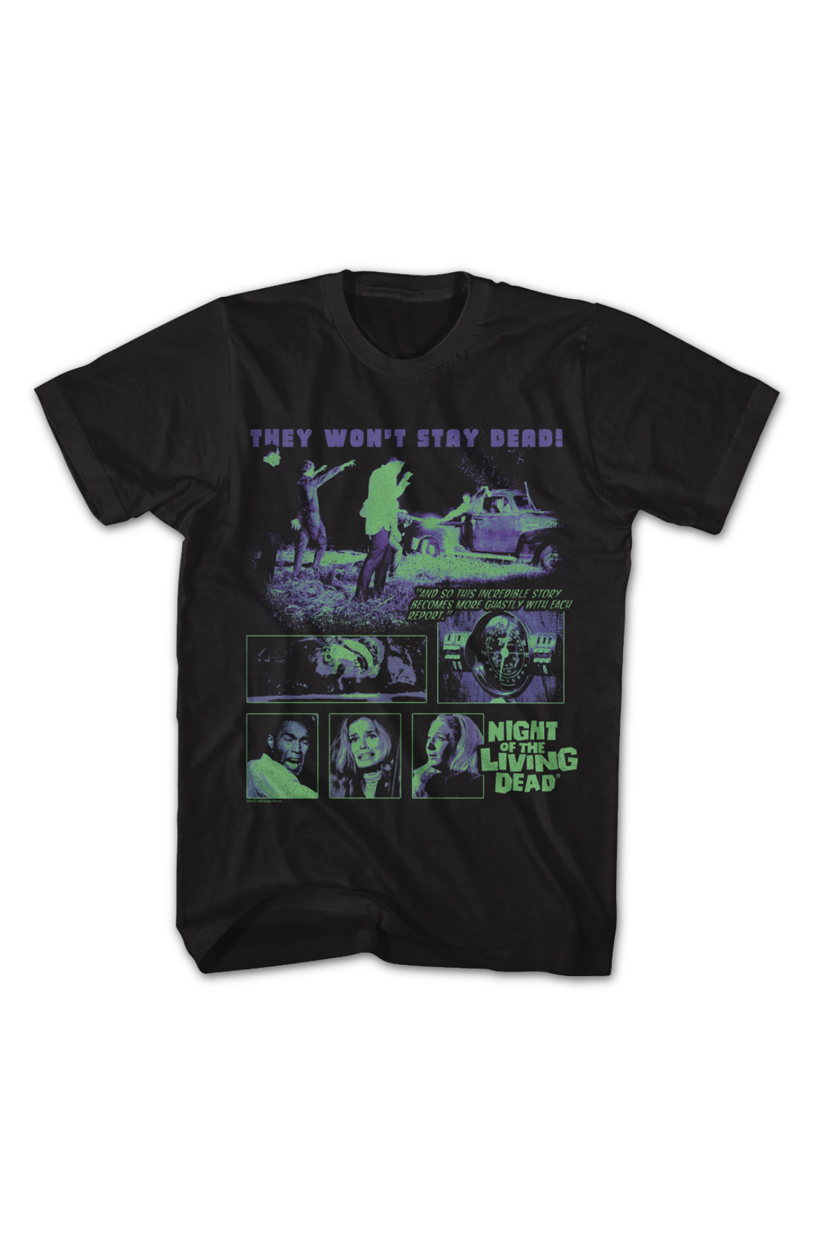 Two Tone Collage Night Of The Living Dead T-Shirt product image 2
