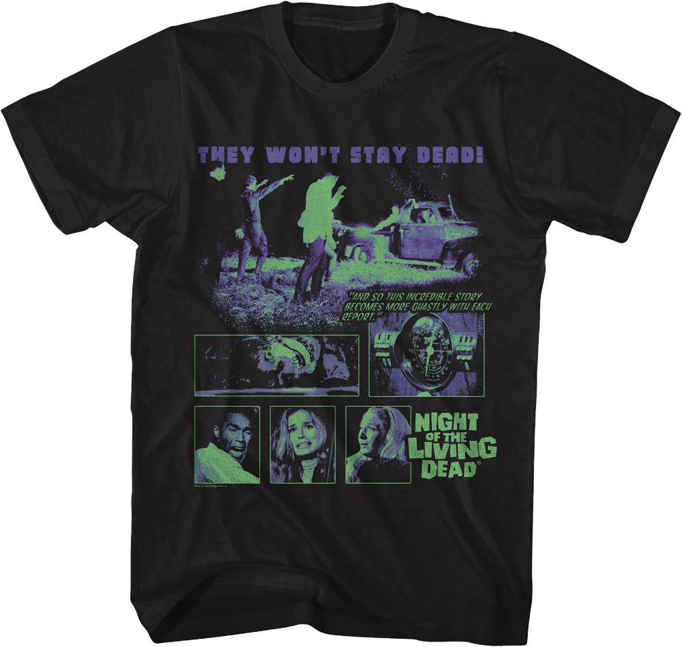 Two Tone Collage Night Of The Living Dead T-Shirt product image 1